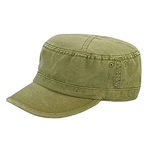 Vintage Fatigue BDU Flat Top Cap (Olive Green)