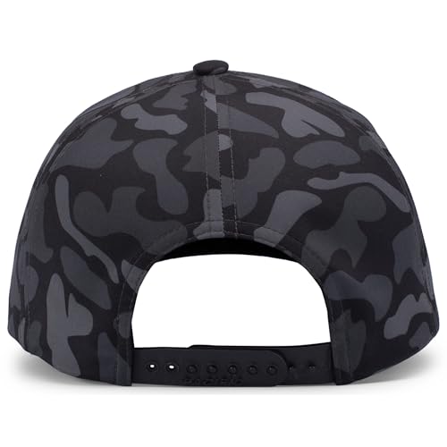Pacific Headwear Duck Camo 5-Panel Trucker Cap - color: Blackout
