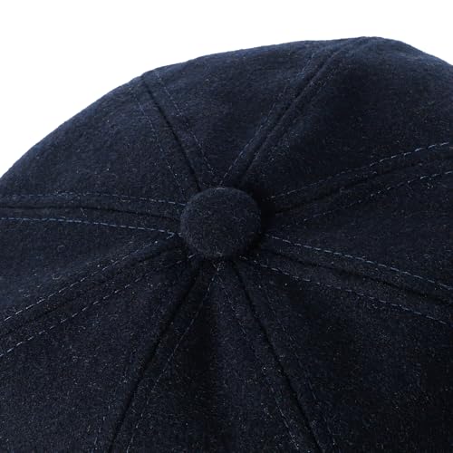 Newsboy Cabbie Baker boy hat Beret Cap for Women Pageboy Visor Paperboy Hat Sailor Fiddler Hat Adjustable - color: Navy