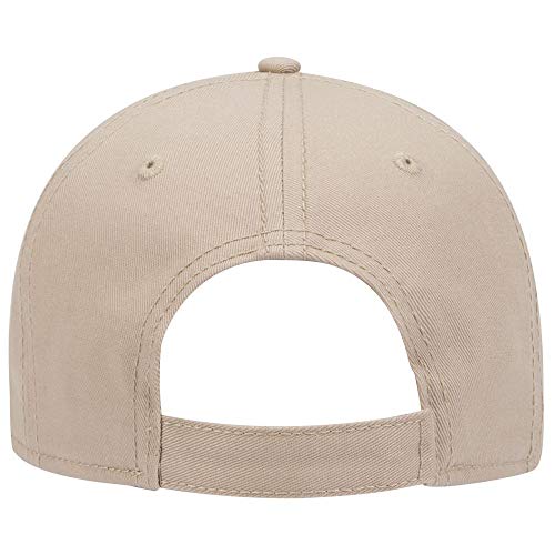 OTTO 6 Panel Low Profile Superior Cotton Twill Cap - color: Khaki