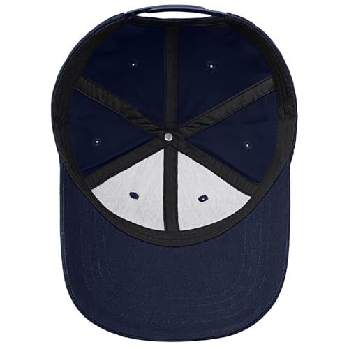 American Flag Baseball Cap for Men Women, Flag Embroidery & Adjustable Fit - color: Dark Blue