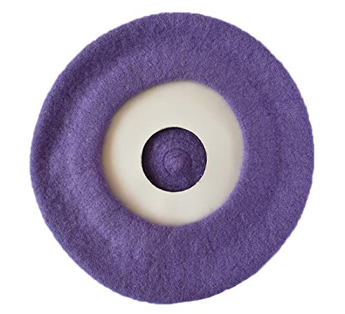 Kids Girls Boys Solid Color Classic French Style Beret Beanie Hat - color: Light Purple