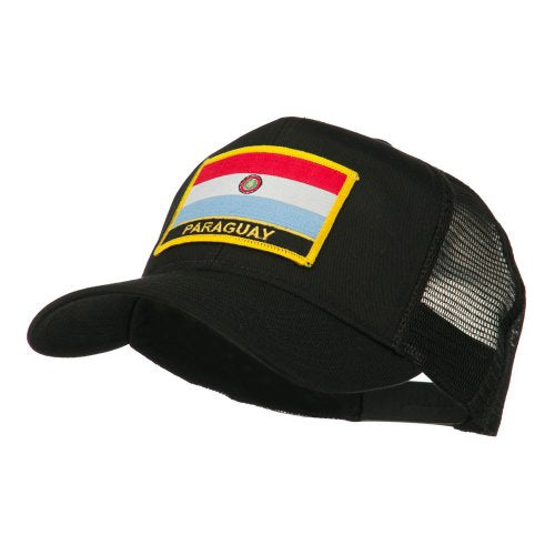 e4Hats.com South America Flag Letter Patched Mesh Cap - color: Paraguay