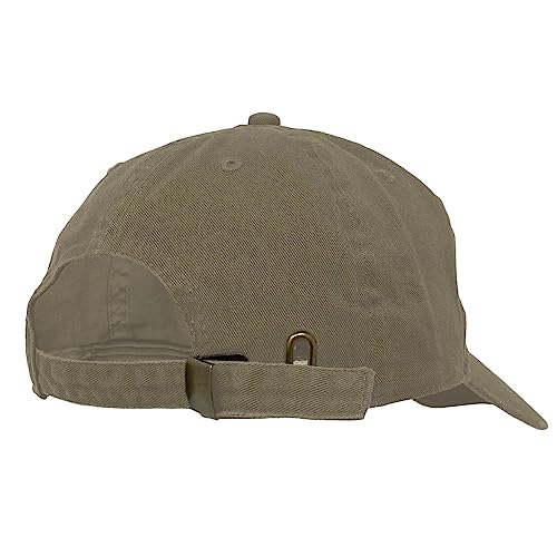Glory Max 100% Cotton Baseball Cap Classic Plain Low Profile Golf Dad Hat Buckle Adjustable - color: Khaki