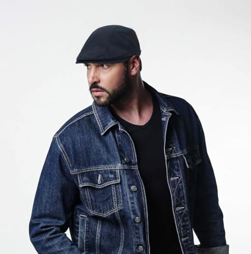 Mesh Cap Breathable Summer Newsboy Hat Adjustable Beret Ivy Cap Irish Cabbie Driving Fishing Hats - color: Navy