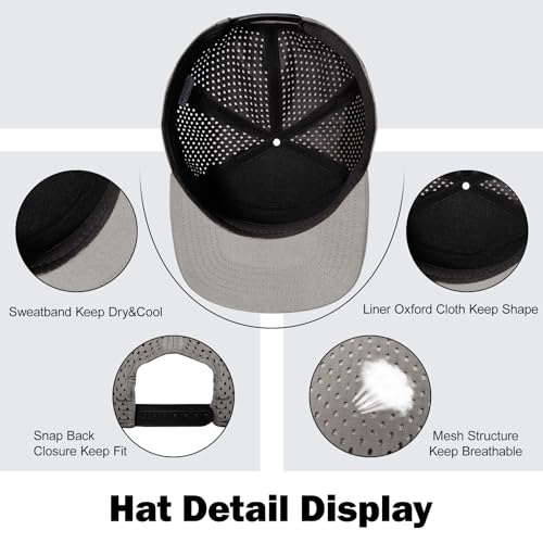 Mens Oversize XXL Flat Brim Baseball Cap - color: Light Gray