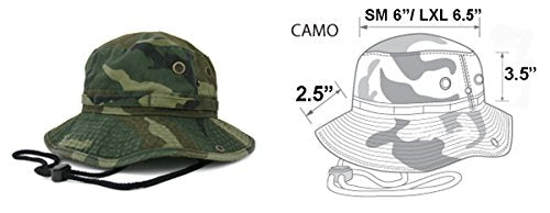 Summer Outdoor Boonie 사냥 낚시 사파리 버킷 햇빛 차단 모자, 조절 가능한 스트랩 포함 - color: 도시 카모, size: Large-X-Large