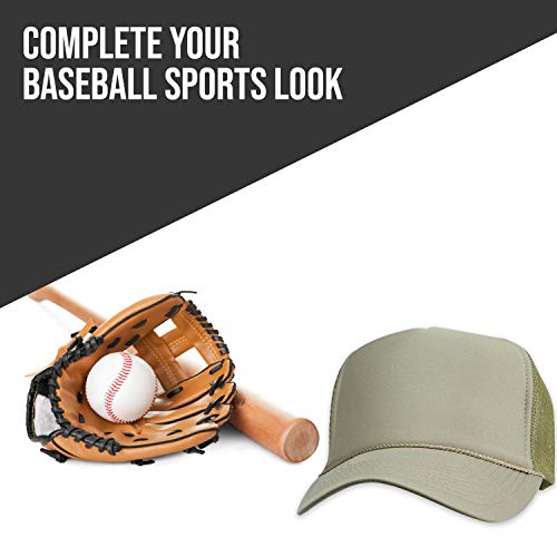 2 Packs Baseball Caps Blank Trucker Hats Summer Mesh Cap (2 FOR Price of 1) - color: Khaki