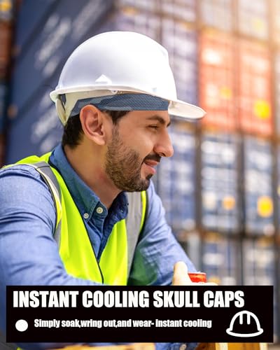 3-Pack Cooling Camo Skull Caps Summer Beanies for Men Women - color: Camo-black+dark Grey+light Grey