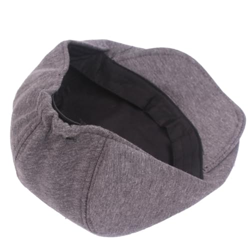PHEZEN Men Cotton Flat Cap Ivy Gatsby Newsboy Hat Summer Driving Scally Cap Beret - color: White