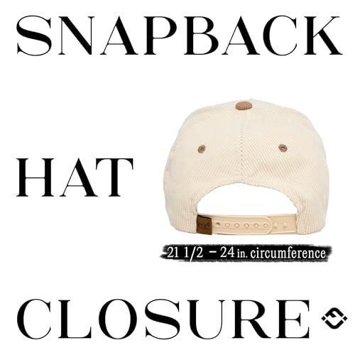 Funky Junque Blank Corduroy Snapback Hat - color: Khaki/Beige