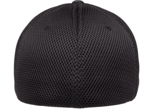 Flexfit Two-Tone Stretch Mesh Fitted Cap Hat - color: Black, size: Large-X-Large, style: Visor