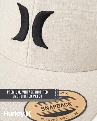 Hurley Mens Cap Del Mar Mesh Panel Trucker Hat with Snap Back - color: Khaki