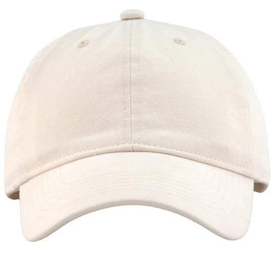 Vintage Washed Cotton Baseball Caps Men Women Adjustable Unstructured Low Profile Dad Hat - color: 1p Beige