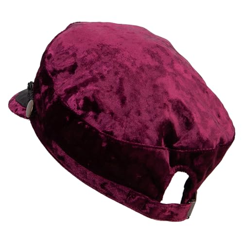 Jeanne Simmons Women's Crushed Velvet Sailor Hat - color: Burgundy