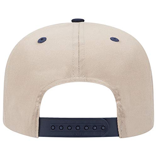 OTTO 6 Panel Pro Style Cotton Blend Twill Cap - color: Nvy/Kha