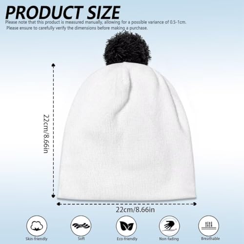 Girls Boys Winter Warm Knit Beanie Pompom Elasticity Slouchy Hat Skull Caps for Childrens - color: Cute Axolotl