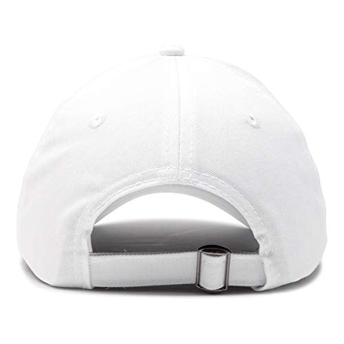 DALIX Baseball Cap Dad Hat Plain Men Women Cotton Adjustable Blank Unstructured Soft - color: White