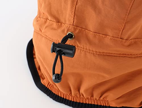 Home Prefer Waterproof Men's Winter Hats with Visor Warm Fleece Lined Baseball Cap Earflaps Trooper Trapper Hat for Men - color: Brown