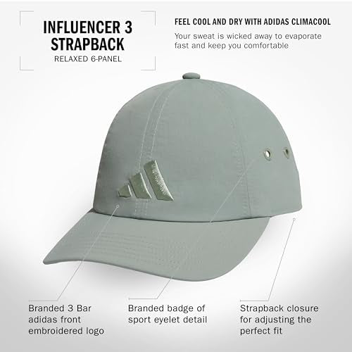adidas Women's Influencer Hat - color: Silver Green S25