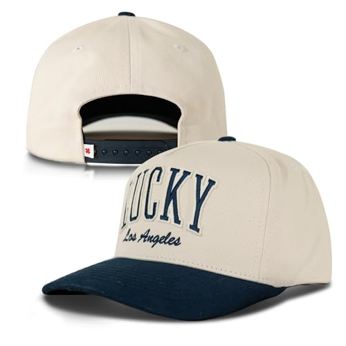 Lucky Brand Classic Cotton Adjustable | Dad Hat | Baseball Cap | Golf | Fishing | Low Profile | 5 Panel Design - color: Varsity - Navy