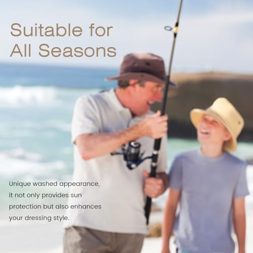 Bucket Hat UV Protection Sun Hat, Boonie Fishing Safari Hats for Outdoors - color: Flag Black