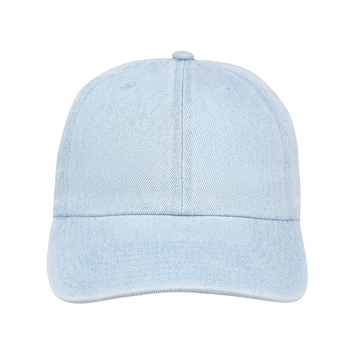 Lids Blank Baseline Dad Adjustable Strapback Hat - color: Denim