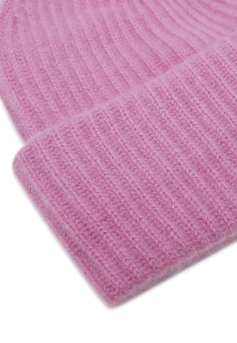 Style Republic Women’s Chunky Knit Beanie, 100% Pure Cashmere Cap, Soft & Stretchy, Warm Hat for Autumn, Winter, Spring - color: Candy Pink