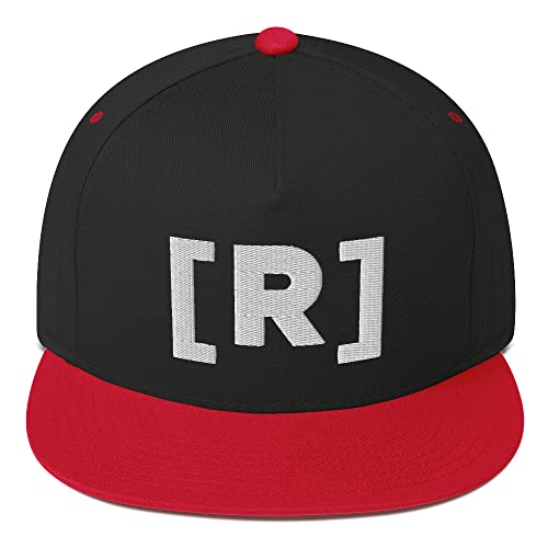 Hogue WS LLC Residente Hat (Embroidered Flat Bill Snapback Cap) - color: Black/ Red
