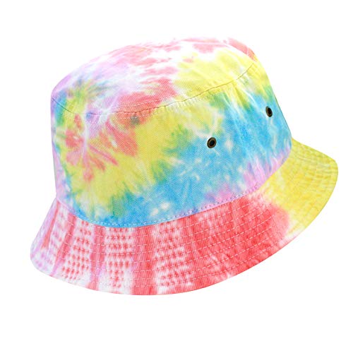 Cotton Bucket Hat Packable Sun Hat – Unisex Summer Travel Beach Fisherman Hat for Men Women Outdoor Fishing Hiking - color: 1. Color 5, size: Small-Medium