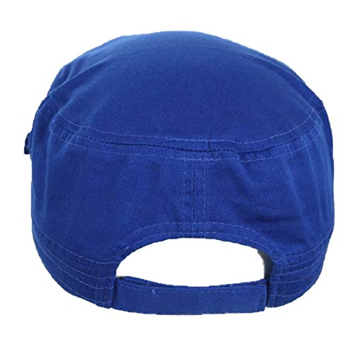 Baseball Cap Plain Pocket Cadet Patrol Military Hats Camo Army Caps Fashion - color: Royal
