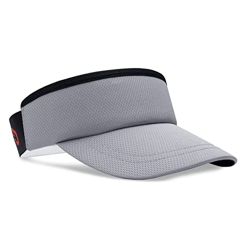 Headsweats Unisex Adult Lightweight Performance Running Sun Visor - color: Gunmetal Grey