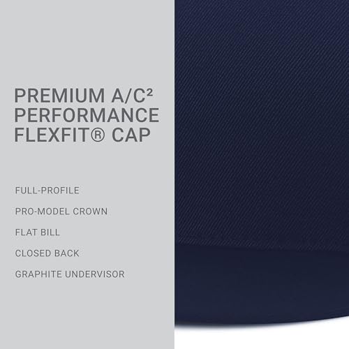 Pacific Headwear Unisex-Adult Pacific Headwear Premium a/C² Performance Flexfit® Cap - color: Navy, size: Small-Medium