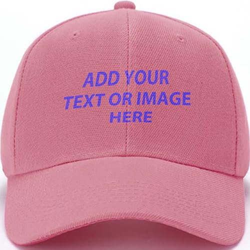 ZH Plain Adjustable Baseball Cap - Lot of 12 Unisex Blank Design Caps - color: Pink