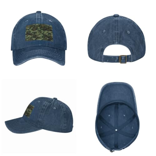 Vintage Washed Baseball Cap for Men Women Adjustable Golf Dad Hat Black - color: Navy Blue