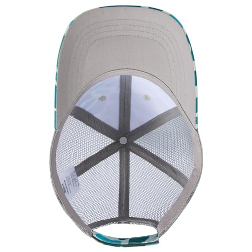 BASSDASH Altimate Fishing Hat Mesh Back for Men Women Adjustable Baseball Trucker Cap - color: Green Block Camo