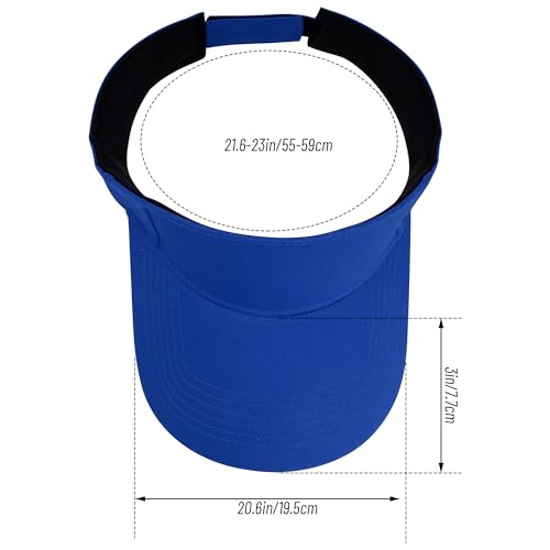 Dxhycc Sport Sun Visor Hats for Women Men - color: Blue