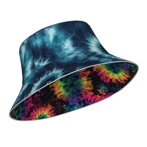 Bucket Hat Double-Side-Wear Reversible Sun Hat Beach Travel Hiking for Women Men - color: C07