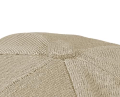TK Flex Blank Hats, Adjustable Plain Hats, Casual Women's and Men's Hats, Baseball Caps for Patches and Embroidery, 12 Pack - color: Khaki