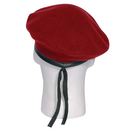 Rothco Wool Monty Beret - Elevate Your Style - Classic Uniform Ready Cap - color: Red, size: X-Large