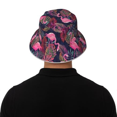 Bucket Hat Hat Reversible Fisherman Hats Double Sided Wearing Women Men - color: Black7