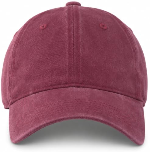 Vintage Washed Cotton Baseball Caps Men Women Adjustable Unstructured Low Profile Dad Hat - color: 1p-wine