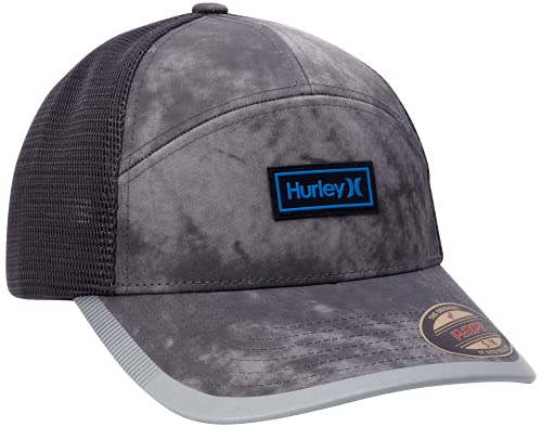 Hurley Men's Baseball Cap - Mission Curved Brim Fitted Trucker Hat - color: Dark Grey, size: Medium