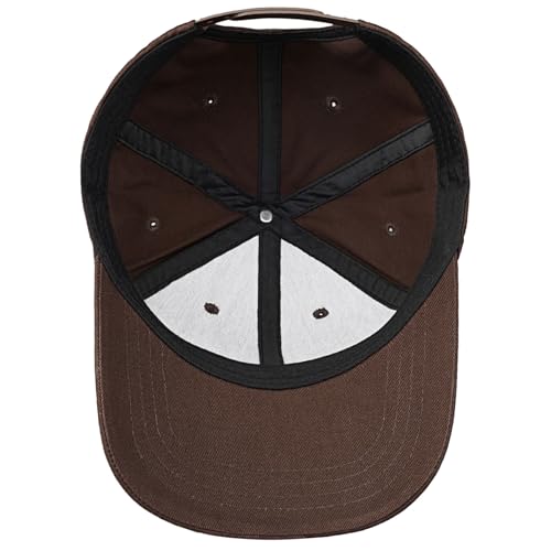 American Flag Baseball Cap for Men Women, Flag Embroidery & Adjustable Fit - color: Coffee