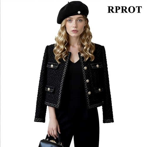 Sophisticated French Chic Women's Wool Blend Beret with Metal Detail - Artist Hat for Style & Creative 21.7-22.8 in