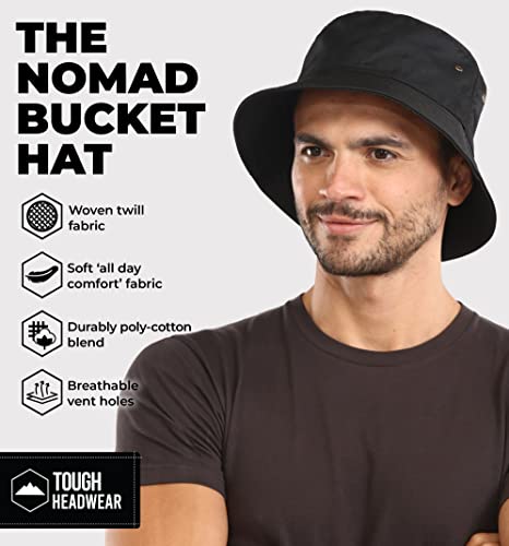 Summer Bucket Hat for Women - Fisherman Hat - Beach Bucket Hats for Men - Women's Summer Hat - Bucket Sun Hats for Protection - color: Black, size: Large - Extra Large