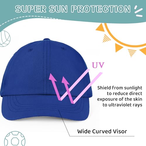 Durio Toddler Baseball Hat Cotton Baby Cap for Boys Girls 1-5T - color: Klein Blue, size: 12-24 Months