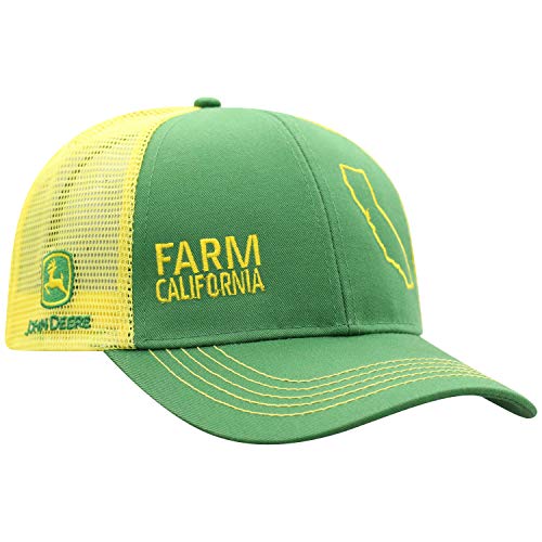 John Deere Farm State Pride Contrast Mesh Back Core Baseball Cap - color: California