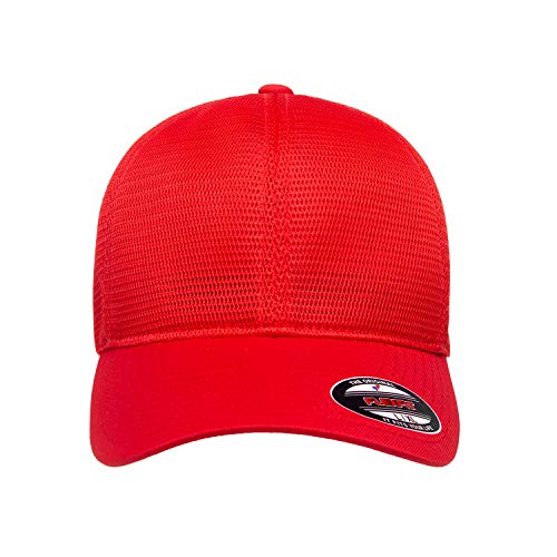 Flexfit Men's 360 Omnimesh Cap - color: Red, size: Small-Medium