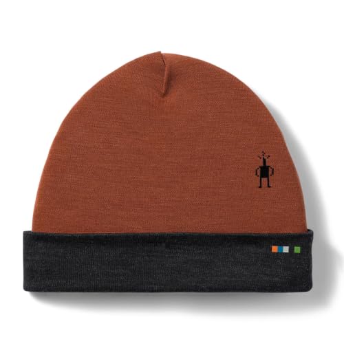 SmartWool Unisex Adult Thermal Merino Reversible Cuffed Beanie - color: Burnt Sienna